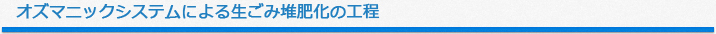 オズマニックシステムによる生ごみ堆肥化の工程